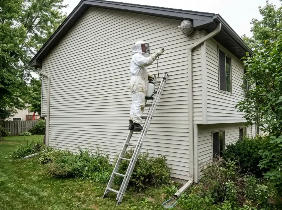 Pest Control Technician — Residential Exterior